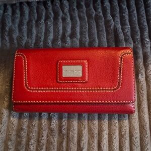 Michael Kors Cherry Red Leather Wallet